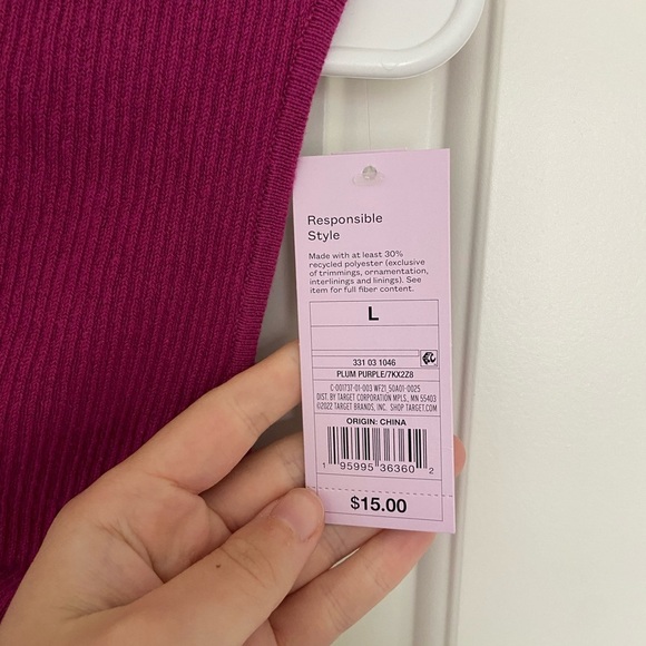 NWT | Wild Fable women’s knitted twist crop‎ top — large - Picture 4 of 6